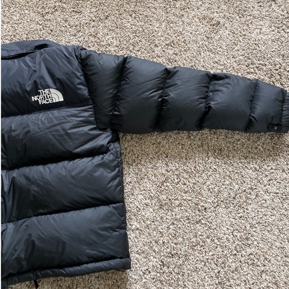 The North Face 700 Womens Black Down Puffer Jacket Ripstop Full Zip Medium M - Picture 14 of 16